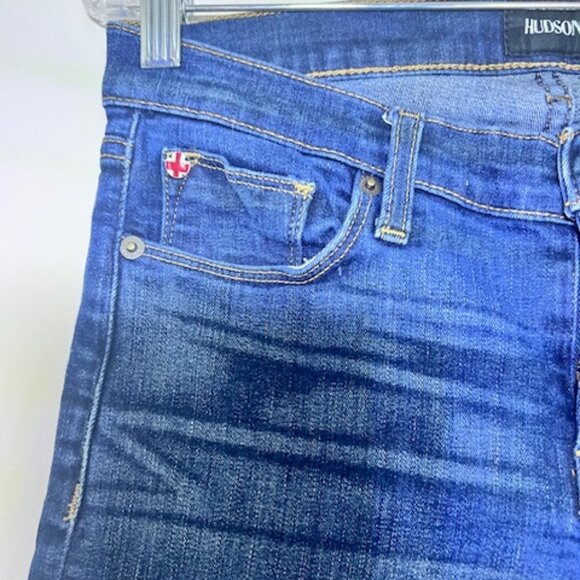 HUDSON KRISTA SUPER SKINNY RAW HEM JEANS SIZE 27 - Picture 7 of 11